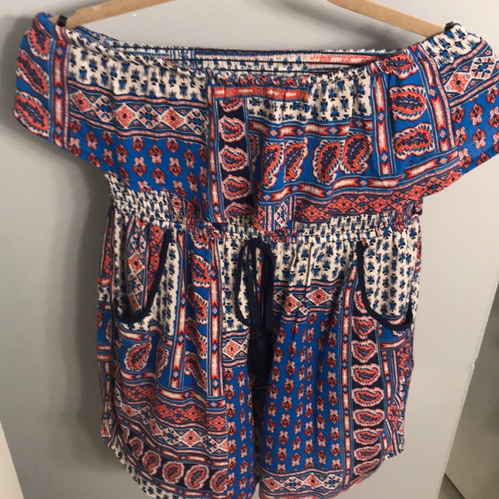 Short Strapless Jumpsuit/ Band of Gypsies